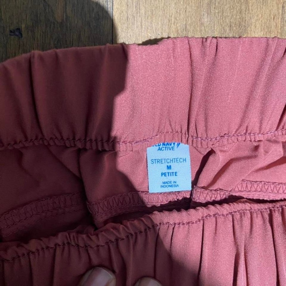 Old Navy active pink stretch tech wide leg joggers Size S - Picture 2 of 4